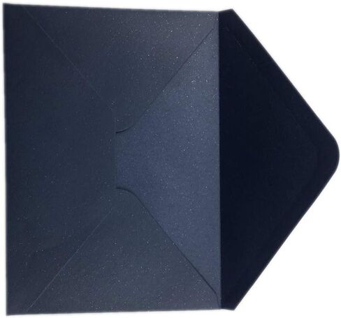25 PCS Pearl Navy Blue A7 أظرف ، 5.35 × 7.7 بوصة ، مثالية لبطاقات دعوة الزفاف 5 × 7 ، تحية عيد ميلاد RSVP دعوة in Saudi Arabia