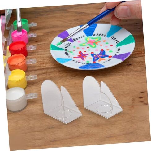 2Pcs Acrylic Color Mixing Palette Lightweight Art Paint Box for Easy Cleanup for Amateur Professional Artists for DIY Painting Projects in Kuwait
