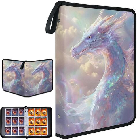 Card Binder 9 -Pocket - 900 Abomets Card Aullder مع 50 أكمام قابلة للإزالة لبطاقات الحجم القياسية - مثالية لبطاقات التداول القابلة للتحصيل - TCG Binder - هدية للبنين والبنات (CAT) in Kuwait