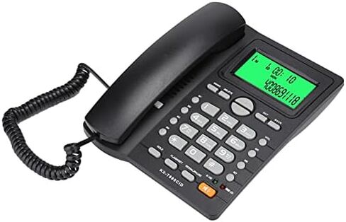 Clear Sound Caller ID Display Landline Telephone with Mute Function & Fast Dialing, Wide Application for Home Office Phone (Black) in Saudi Arabia