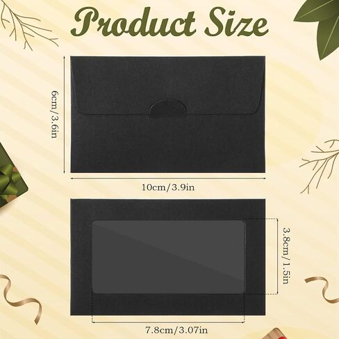 150 Packs Window Gift Card Envelopes, 3.9 X 2.4 Inch Gift Card Sleeves, Mini Envelopes for Gifts Cards Weddings Favors Party Favors in Saudi Arabia