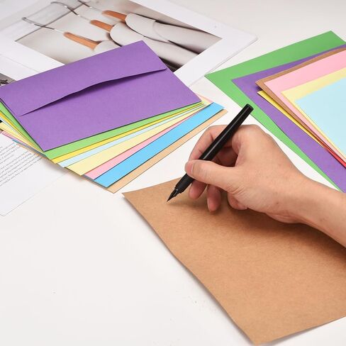 PATIKIL 50Pack Grass Green 5x7 Blank Cards and Envelopes, Self Seal A7 Envelopes with Folded Cardstock Small for Greeting Cards Wedding Greeting Birthday Invitations Letter Mailing in Saudi Arabia