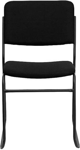 Flash Furniture HERCULES Series 500 lb. Capacity High Density Black Vinyl Stacking Chair with Sled Base in Saudi Arabia