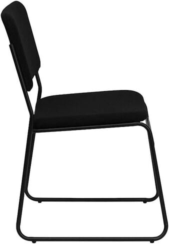 Flash Furniture HERCULES Series 500 lb. Capacity High Density Black Vinyl Stacking Chair with Sled Base in Saudi Arabia
