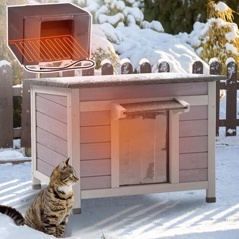 Aivituvin المعزول في الهواء الطلق Cat House مقاومة للماء خارج ملجأ القط الوحشي لفصل الشتاء 100 ٪ معزول in Kuwait