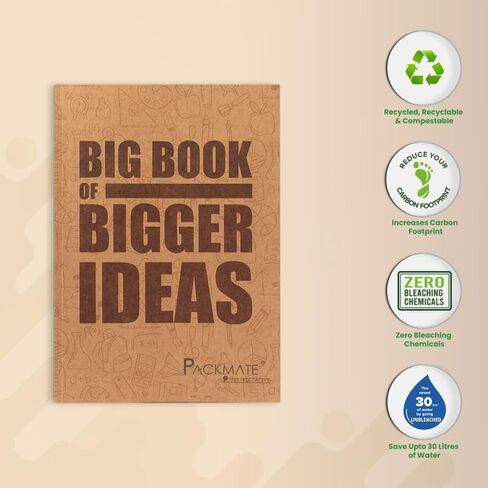 كتاب تمرين Packmate A4 (حزمة 3) - يحكم الورق المعاد تدويره 100 ٪ كتابًا كبيرًا in Saudi Arabia