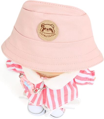 17cm Doll Clothes for Labubu - Kawaii Clown Style Set - Doll's Hat & Doll's Clothing & Doll's Shoes & Camera, Cute Doll Outfit with Accessories for Display, Collectors, Gift - Yellow (NO Dolls) in Kuwait