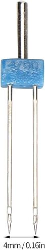 Sewing Machine Stitches, Twin Needles 3Pcs Convinient Stainless Steel for Sewing Accessories for Decorative Threads(Double Needle 4MM-3 pcs/Bag) in Saudi Arabia