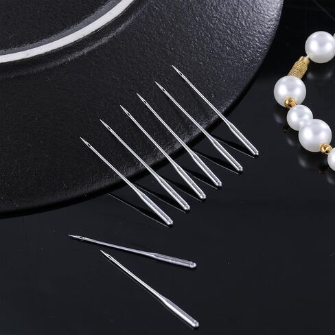 50 PCS Universal Sewing Machine Needles, Heavy Duty Denim Sewing Machine Needles Compatible with Kind of Household Sew Machines, Size 75/11, 80/12, 90/14, 100/16, 110/18 in Saudi Arabia