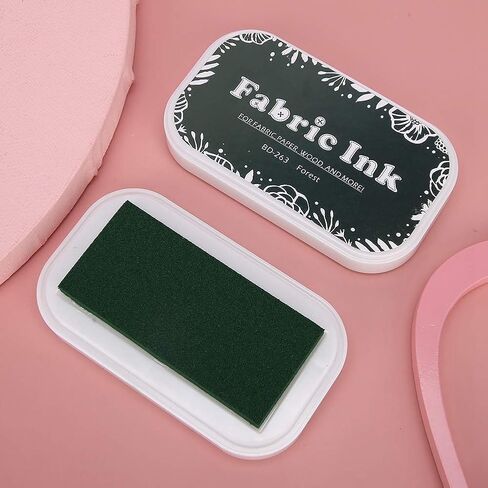 Stamp Ink Pads for Rubber Stamps, Stamp Pads for Card Making Wood Fabric and Paper(Forest Green) in Saudi Arabia