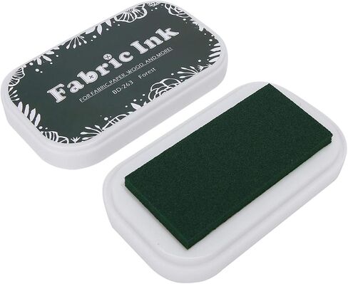 Stamp Ink Pads for Rubber Stamps, Stamp Pads for Card Making Wood Fabric and Paper(Forest Green) in Saudi Arabia