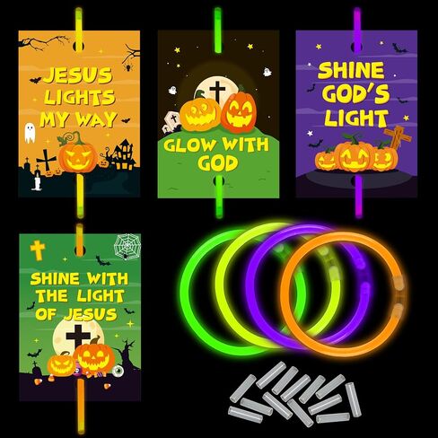 Haooryx First Day of School Gift Glow in the Dark Sticks - 36 Pack Bright School Year Glow Stick Bracelet with Gift Card for Student Reward Kids Back to School Classroom Prizes Party Favor Supply in Saudi Arabia
