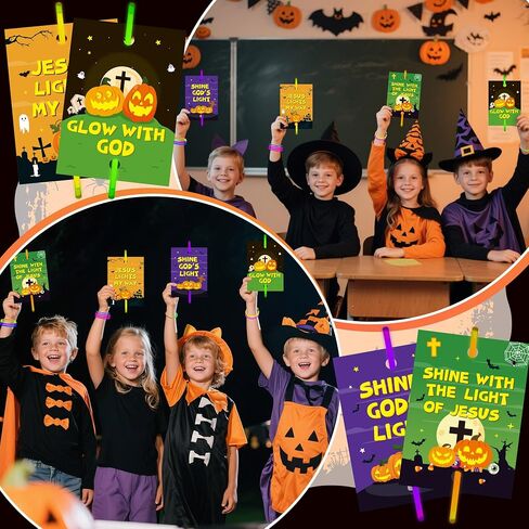 Haooryx First Day of School Gift Glow in the Dark Sticks - 36 Pack Bright School Year Glow Stick Bracelet with Gift Card for Student Reward Kids Back to School Classroom Prizes Party Favor Supply in Saudi Arabia