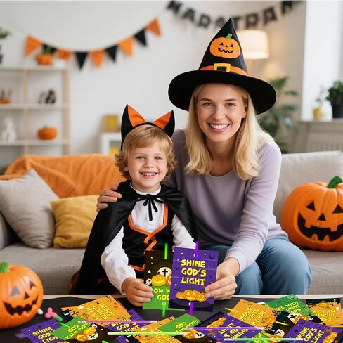 Haooryx First Day of School Gift Glow in the Dark Sticks - 36 Pack Bright School Year Glow Stick Bracelet with Gift Card for Student Reward Kids Back to School Classroom Prizes Party Favor Supply in Saudi Arabia