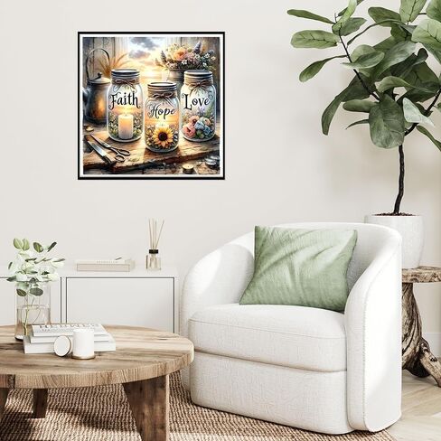 مجموعات الطلاء الماس المربعة ذات الأزهار البرية - لوحات الماس مربعة لوحات زهور ، فن الماس المربع ، لوحة جوهرة الزهرة DIY للبالغين والحرف للهدايا وديكور الجدار المنزلي 12x16inch in Kuwait