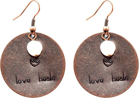 AKHAT 20 Pcs Copper Stamping Blanks Metal Letter Stamps for Jewelry Making Metal Tags and Dog Tag（Antique Bronze Tone, Circle and Oval） in Kuwait