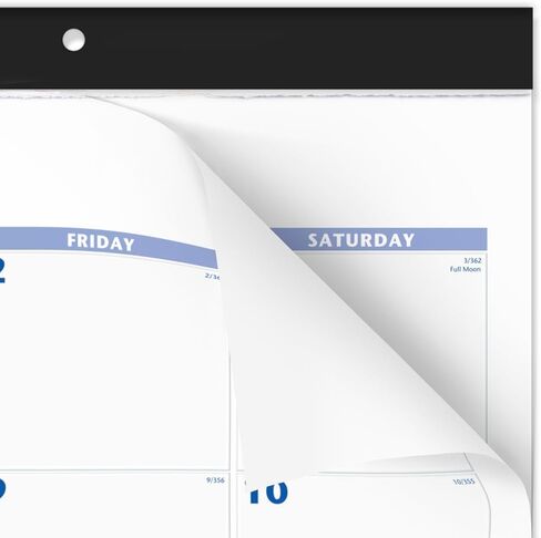 AT-A-GLANCE® 2026 Monthly Desk Pad Calendar, Blue and Gray, Standard, 21 3/4" x 17" in Saudi Arabia