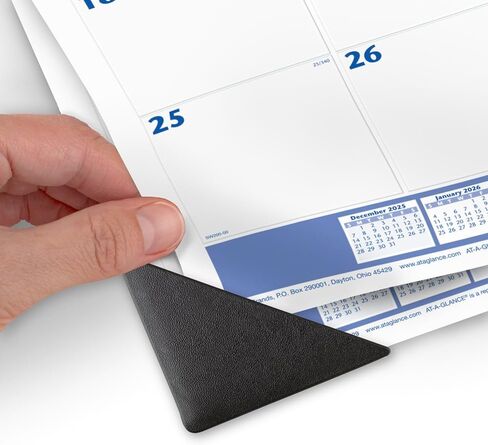 AT-A-GLANCE® 2026 Monthly Desk Pad Calendar, Blue and Gray, Standard, 21 3/4" x 17" in Saudi Arabia