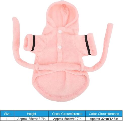 Dog Bathrobe Towel, Dog Drying Coat with Waistband Pink Pet Hooded Robe Puppy Hooded Pajama Bathrobe Dog Bath Robe for Drying Dogs(S) in Saudi Arabia