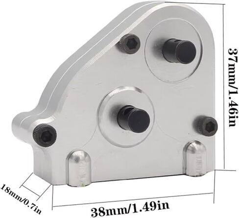 RC CAR Upgrade Parts متوافقة مع MN86 MN86S MN86K MN86KS لـ MN G500 TRANSMISSION TRAFE CASE 1/12 RC CRAWLER UPGRADE Parts (Silver) in Saudi Arabia