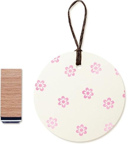 Vintage Flower Rubber Stamp, 3/5 Inch Small Mini Stamp for Scrapbooking Card Making Planner in Saudi Arabia