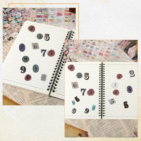 Tiesome 1034 PCS مجلة ملصقات رسائل ، ملصقات رقم الأبجدية لمستلزمات Scrapbooking Photo ألبوم ماء زجاجة هدايا مربع DIY الحرف غير المرغوب in Saudi Arabia