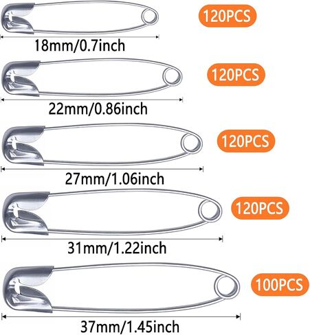 20 Pcs 4" Large Safety Pins Heavy Duty - Big Silver Safety Pins for Clothing, Kilts, Shawls, Canvas, Leather, Blankets, Hats, Sweater in Saudi Arabia
