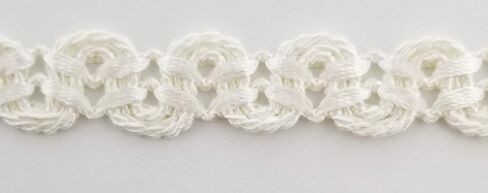3/4" Double Scalloped Braid Gimp Trim - 12 Continuous Yards - Many Colors! (Bordeaux) in Kuwait