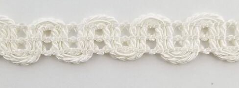 3/4" Double Scalloped Braid Gimp Trim - 12 Continuous Yards - Many Colors! (Bordeaux) in Kuwait