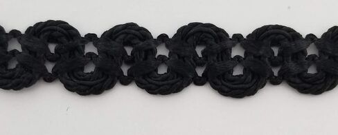3/4" Double Scalloped Braid Gimp Trim - 12 Continuous Yards - Many Colors! (Bordeaux) in Kuwait