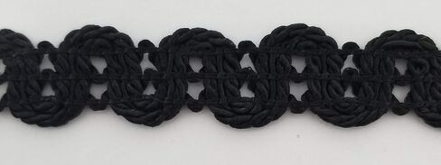 3/4" Double Scalloped Braid Gimp Trim - 12 Continuous Yards - Many Colors! (Bordeaux) in Kuwait
