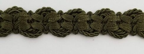3/4" Double Scalloped Braid Gimp Trim - 12 Continuous Yards - Many Colors! (Bordeaux) in Kuwait
