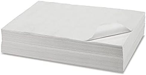 White Craft Paper - 100 Sheets of 18" x 24"; Ideal for Paints, Wall Art, Easel Paper, Gift Wrapping Paper and Kids Crafts - Made in USA in Saudi Arabia