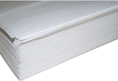 White Craft Paper - 100 Sheets of 18" x 24"; Ideal for Paints, Wall Art, Easel Paper, Gift Wrapping Paper and Kids Crafts - Made in USA in Saudi Arabia