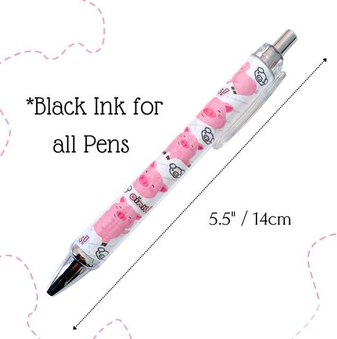 Pig Writing Pens 6pc Fun Fun Fun Funder Cool رائعتين الخنازير Pigpen للمدرسة لوازم المكاتب المدرسية الحفلات موضوعات Notepad Sticky Notes Assists Admities Stuff Beledsibles for Kids Women in Saudi Arabia