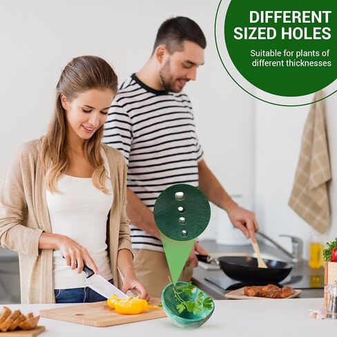 Pottery Herb Stripper Bowl, Herb Stripper Tool, Kitchen Herb Stripping Tool with Various Hole Sizes for Leaf Removal, Herb Stripping Bowl for Kale, Thyme, Basil, Rosemary Stripper (White Glaze) in Saudi Arabia