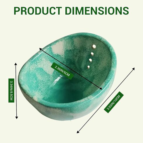 Pottery Herb Stripper Bowl, Herb Stripper Tool, Kitchen Herb Stripping Tool with Various Hole Sizes for Leaf Removal, Herb Stripping Bowl for Kale, Thyme, Basil, Rosemary Stripper (White Glaze) in Saudi Arabia