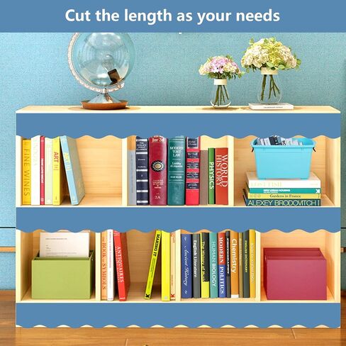 Fancy Land Blue Border for Bulletin Board Ocean Blue Scalloped Border Marine Trim Borders for Kindergarten Classroom Back to School Decoration Supplies 52ft One Roll in Saudi Arabia