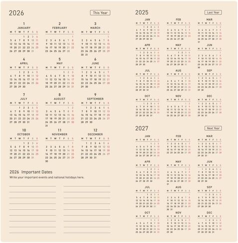Hobonichi Techo 2026 Weeks – Colors: Full Moon Yellow (English, Tall & Slim, January Start) in Saudi Arabia