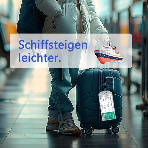 8 Pcs Cruise Luggage Tags Holders, Clear Cruise Luggage Bag Tags with Zip Seal & Steel Loops Reusable, for Cruise Ships, ID Badge, Cruise Travel Accessories in Kuwait