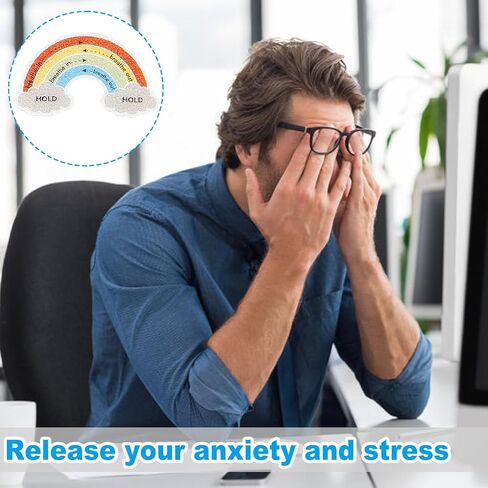45 Pcs Anxiety Sensory Stickers Textured Sensory Stickers Anti Stress Anxiety Relief Items Adhesive Tactile Fidget Tool for Classroom Desk Adults Teens Anxiety Relief in Saudi Arabia
