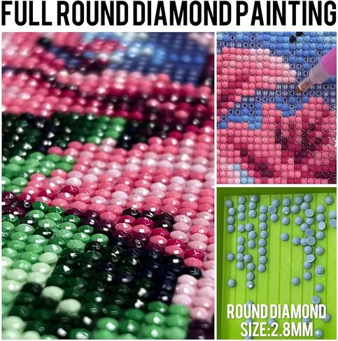 12 PK PK MAIMOND PAING ATTS للبالغين ، مجموعات فن الماس السائبة الفنية للفن للبالغين حزمة متعددة ، DIY الحفر الكامل حزم الحزم الماس الماس للمبتدئين ، ديكور الجدار المنزلي 12 × 16 بوصة النوع 2 in Saudi Arabia