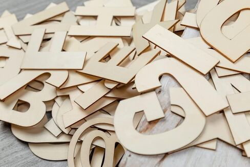 FROSTDONKEY 162 Pieces 2 Inch Unfinished Wooden Craft Letters with Storage Tray, 2 in Small Wooden Alphabet Letters for Crafts, Wall Decor, DIY, Learning ABCs, 6pcs for Each in Saudi Arabia