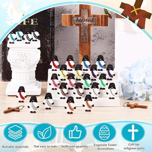 BEMEMO 25 PCS Little Black يسوع شخصيات التصميم الأصلي ألعاب مطاطية مصغرة للاختباء والبحث in Kuwait