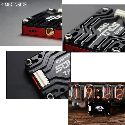 RUSHTank 5.8G VTX Video Transmitter 1.6W High Power Built Microphone Heat Dissipation Structure for RC FPV Long Range Fixed Wing Drone in Saudi Arabia