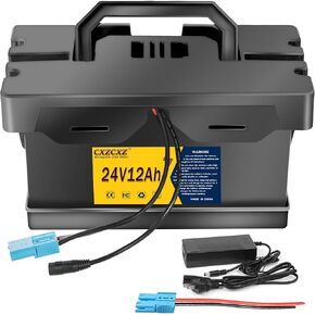 24V 7Ah /12Ah Lithium Battery, Replacement Battery for 24V UTVs Ride-On Toys & Cars, with 2A Fast Charger, Anderson Connector Compatible with Power Wheels Ride-On Vehicles (24V7Ah) in Saudi Arabia