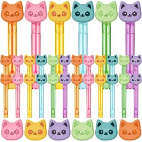 Leitee 36 Pieces Cartoon Cat Bubble Wands Happy Cat Party Favors Mini Bubble Wands 6 Styles for Pet Themed Birthday Decor Party Goodie Bag Filler in Saudi Arabia