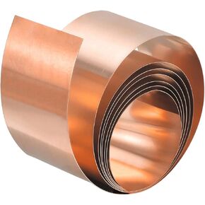 بكرة صفائح نحاسية من uxcell، 2000 مم × 100 مم × 0.1 مم 99.9% شريط نحاسي نقي من رقائق معدنية للمشروعات الكهربائية التي تصنعها بنفسك in Kuwait