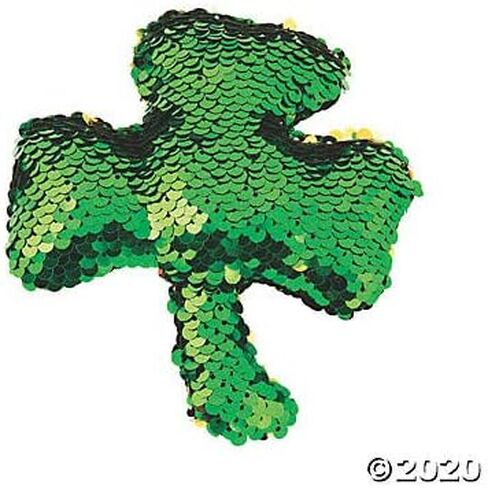 Fun Express Flipping Sequin Plush Shamrock لعيد القديس باتريك (مجموعة من 12) in Kuwait