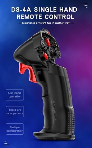 GLOBACT HOTRC DS-4A 4CH 2.4G RC Radio Transmitter & F-04A Receiver 4 Channel Single Hand Remote Control for RC Car Boat Tank Robotic Lawnmower 2 Channel RC Airplane in Saudi Arabia